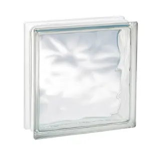 brique de verre classique incolore
