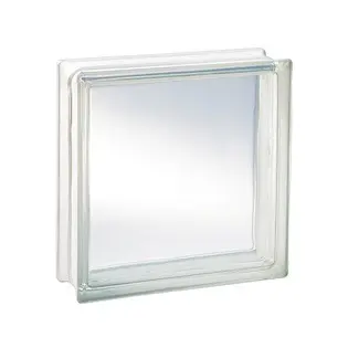 brique de verre transparente incolore