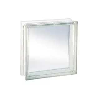 brique de verre transparente incolore