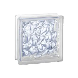 brique de verre écaille transparente