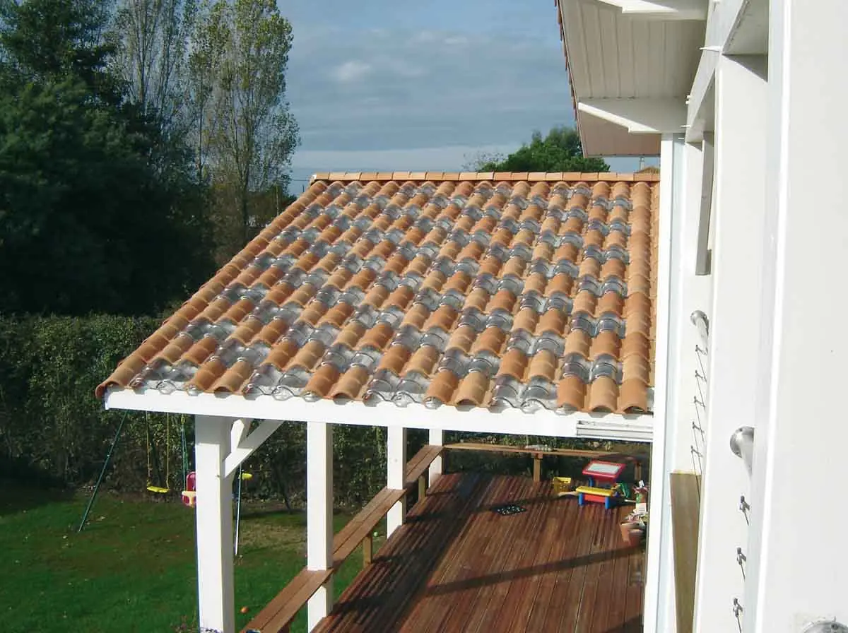 tuiles en verre Avant-toit Olonnes-sur-Mer