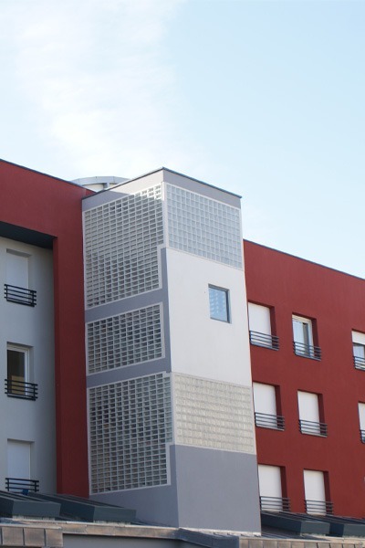 paroi panneaux briques de verre beauvais