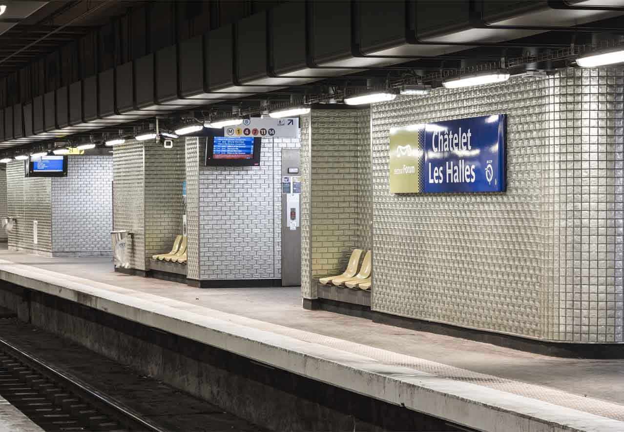 mur en carreaux de verre chatelet les halles
