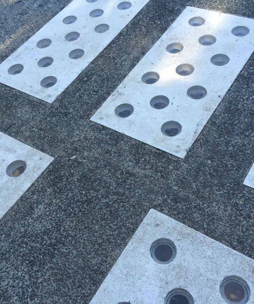 rue en pavé de verre 